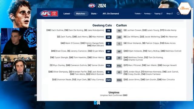 The Teams | Carlton V Geelong | AFL Round 7, 2024