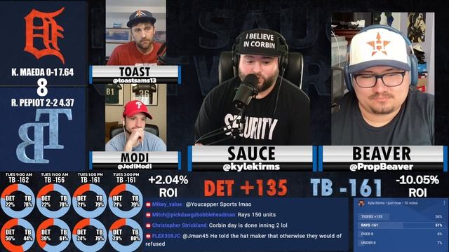 Live Bets With Kyle Kirms NBA MLB NHL Tuesday April 23