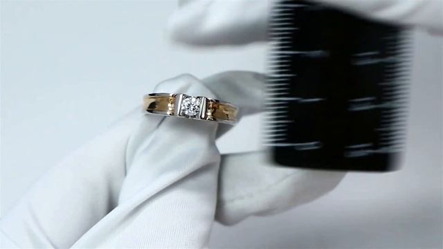 Золотое кольцо КЮЗ Del'ta с фианитом Dдф110140 смотреть онлайн