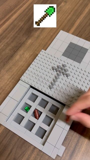 Crafting Minecraft Emerald Shovel BUT Lego? #shorts смотреть онлайн