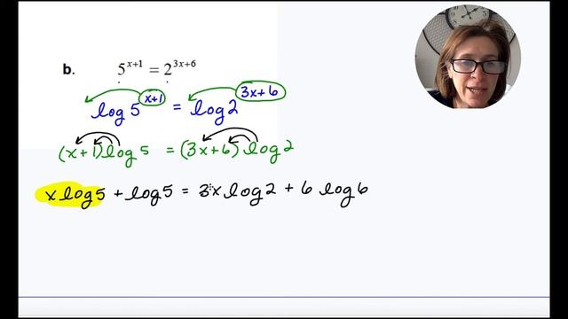 Coach Fred's Alg 2~ Exponential and Log Test Review problem 16b смотреть онлайн