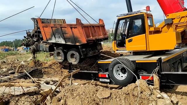 подъём сгоревшего КАМАЗа смотреть онлайн