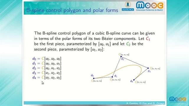MOOC Curves 9.6: B-spline control polygon and B-spline polar смотреть онлайн
