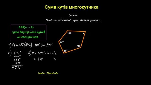 Репетитор з математики Сума кутів многокутника#нмт2024 #нмтна200 #maths #геометрія смотреть онлайн