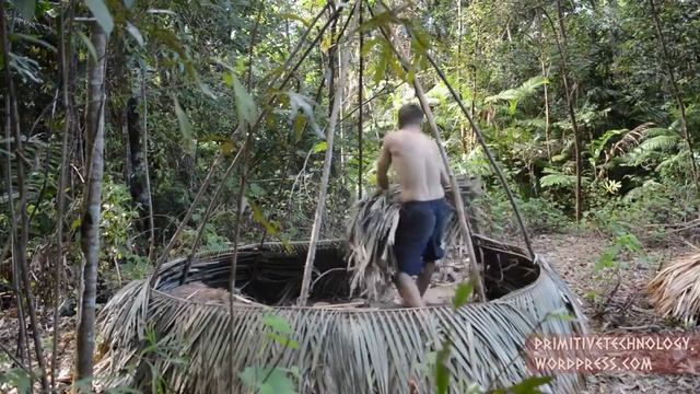 Primitive Technology_ A-frame hut (online-video-cutter.com) (online-video-cutter.com) смотреть онлайн