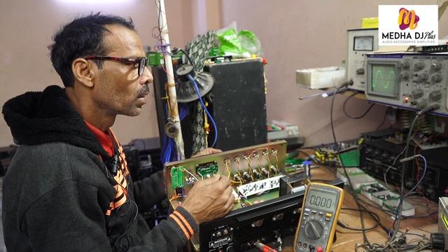 MEDHA DJ PLUS 160 WATT AMPLIFIER TESTING AND CHECK ON METER смотреть онлайн