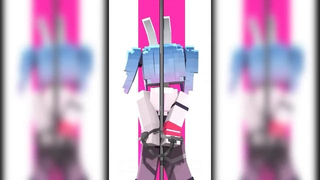 DECO*27 Rabbit Hole ft. Hatsune Miku - Pure Pure | Minecraft Version Animation смотреть онлайн