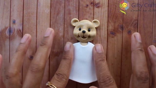 Teddy Bear Fridge Magnet | Polymer Clay Magnet Tutorial | DIY Fridge Magnet | Clay Teddy Bear