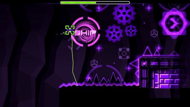 GEOMETRY DASH, NORMAL LEVEL, WITH EASY USER COINS. смотреть онлайн