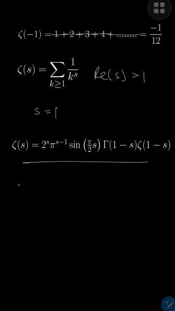 1+2+3+4+......= -1/12 смотреть онлайн
