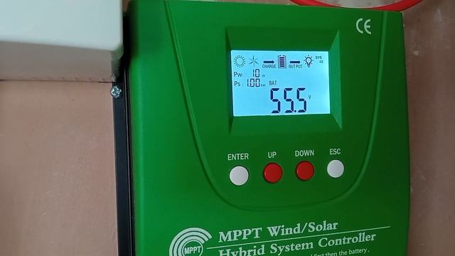 Вітрогенератор з мотор-колеса, перші заміри потужності при малому вітрі смотреть онлайн