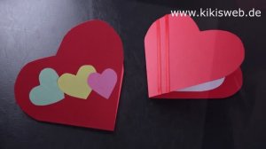 Открытка Сердце в подарок Любимой! Маме! Поделки своими руками!