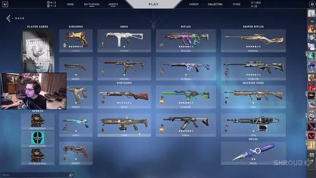 SHROUD BUYS THE NEW GO VOL 1 SKIN BUNDLE IN VALORANT !! SHROUD REACTS TO NEW ANIME SKINS смотреть онлайн
