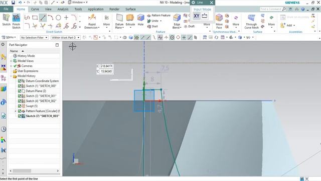 How to Design Turbine Blade Using Swept Command in Siemens NX (Surface) смотреть онлайн