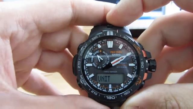 Casio PRW-6000Y-1E видео-обзор и настройка смотреть онлайн
