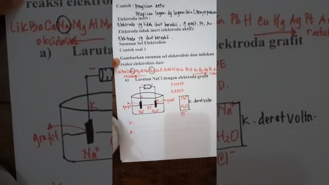Kimia XII Sel elektrokimia (4) elektrolisis larutan NaCl смотреть онлайн