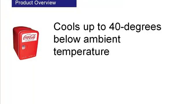 Koolatron KWC-4 Coca-Cola Personal 6-Can Mini Fridge смотреть онлайн