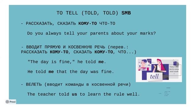 Глаголы говорения смотреть онлайн