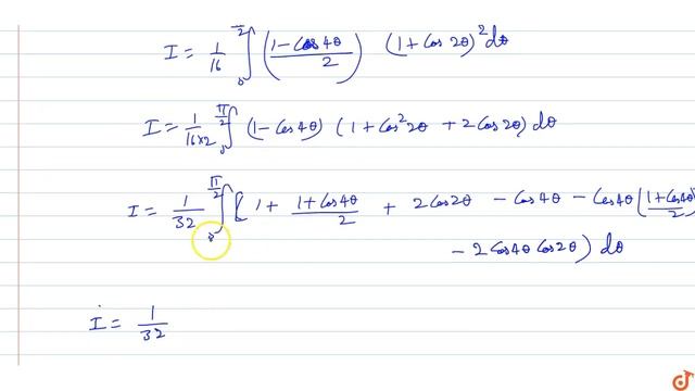 `int_0^ (pi/2) sin^2thetacos^6theta d theta` equals смотреть онлайн