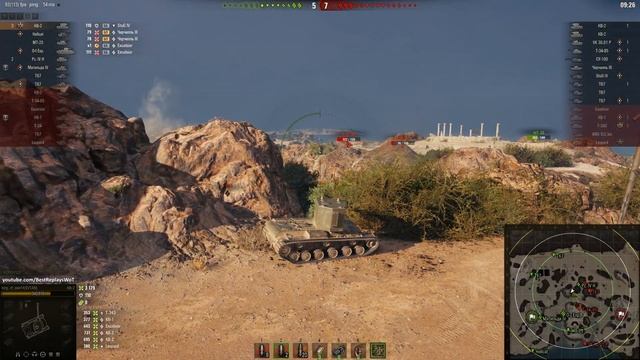 KV-2 • Extremely Dangerous • WoT Gameplay смотреть онлайн