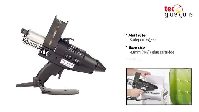 Tec 7100 - Extremely robust, very high output 43mm Pneumatic glue gun for industrial use. смотреть онлайн