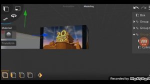 3d max's 20th century fox logo build in prisma 3d