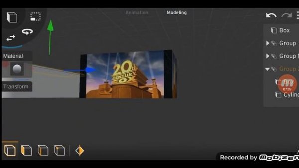 3d max's 20th century fox logo build in prisma 3d