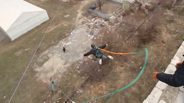 Rope Jumping в Николаеве с 28 метров (15.02.2015) смотреть онлайн