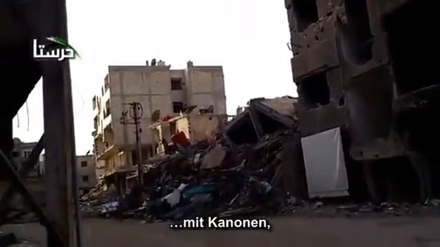 +18 Syrien einem Kameramann blutet das Herz, während er die Zerstörung und Verwüstung von Harasta смотреть онлайн