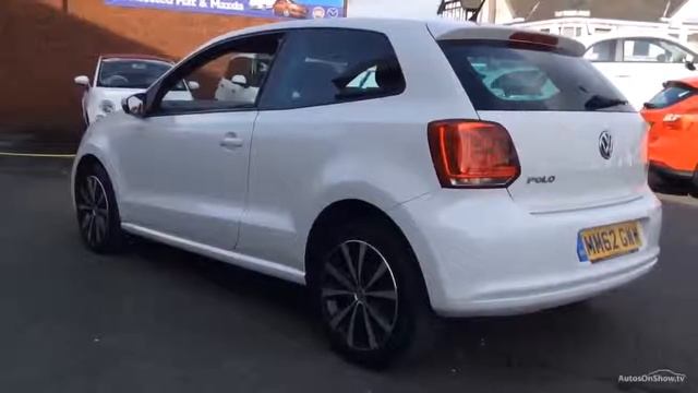 VOLKSWAGEN POLO MATCH WHITE 2013 смотреть онлайн