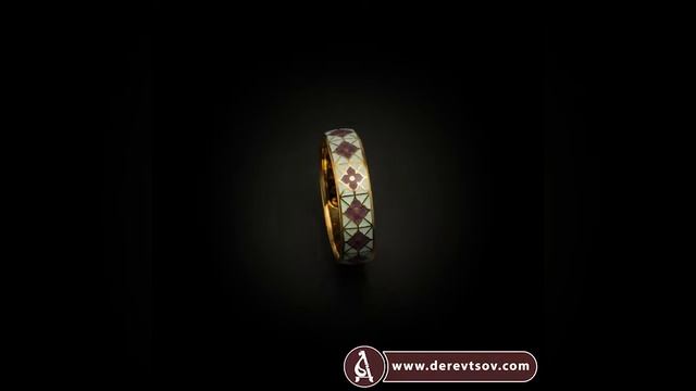 Кольцо серебряное с эмалью молитва прп. Серафиму Саровскому KLSPE0314 смотреть онлайн