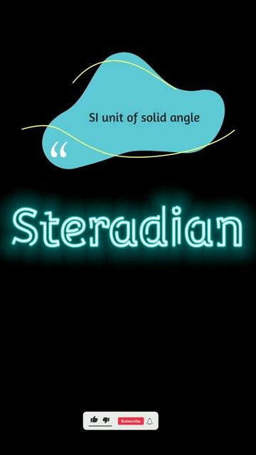 what is the SI unit of solid angle #shorts #tunneling_physics #physics смотреть онлайн