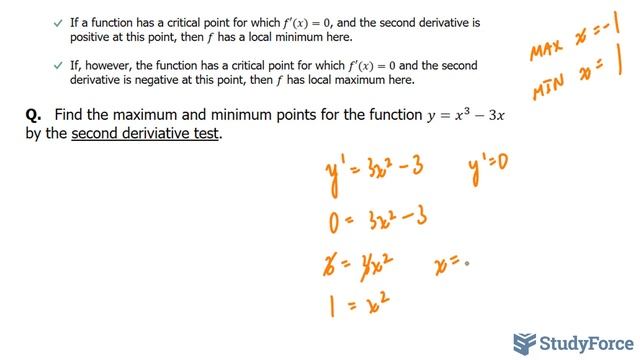 Second Derivative Test to Determine Maximum and Minimum Values смотреть онлайн