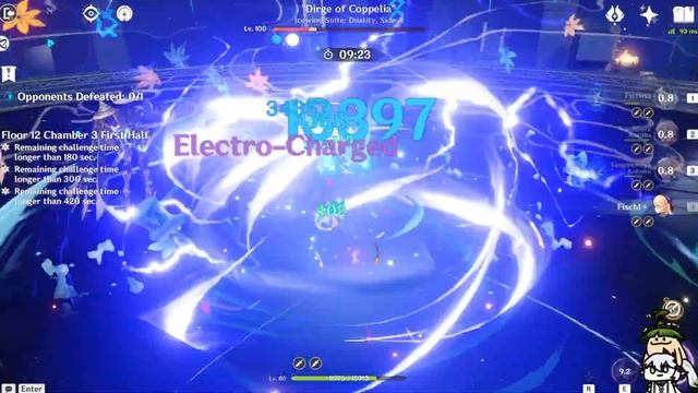 Furina Taser | Arlecchino Vaporise | Spiral Abyss 4.5 - Floor 12 9 Stars смотреть онлайн