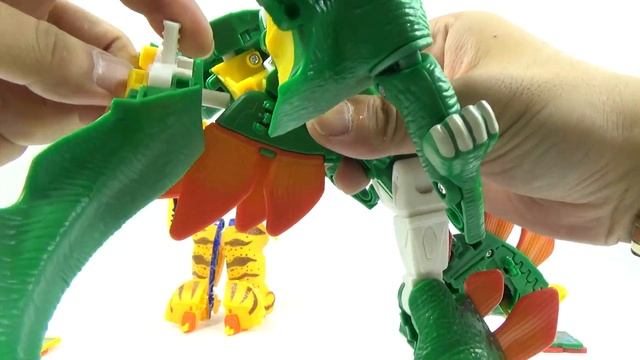 HelloCarbot Jurassic Cretaceous Period Tego Triton Triceratops Stegosaurus Toy Transformation смотреть онлайн