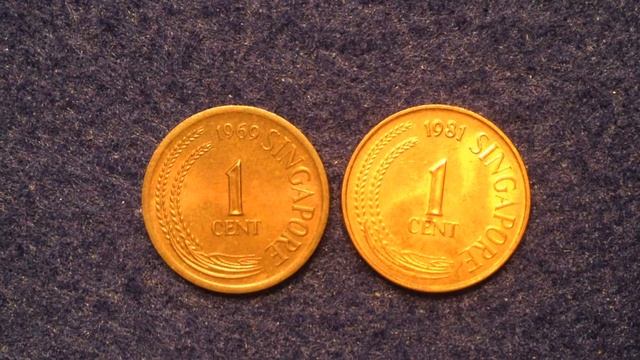 1969 & 1981 Singapore 1 Cent смотреть онлайн