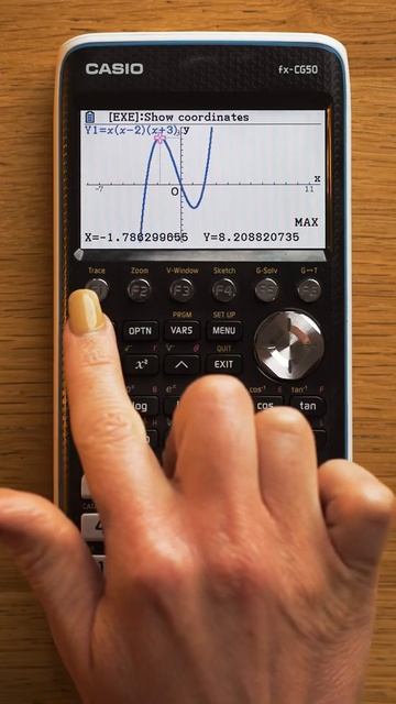 [Casio fx-CG50 tutorials] Max and Min point of a Function #shorts смотреть онлайн