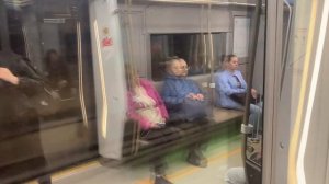 Замоскворецкая линия. Поездка на новом поезде Москва 2024 от Ховрино до Алма-Атинской