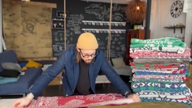 Плед мордовский "Яблоня в красно-белом" смотреть онлайн