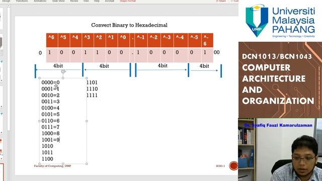 DCN1013/BCN1043-Chap.2-3 Computer Architecture & Organization- Chapter 2-Part 3: Number Systems -La смотреть онлайн