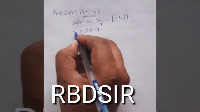 DOMAIN OF ITF||Domain ofSine inverse (2x-3)||RBD Sir#Shorts смотреть онлайн