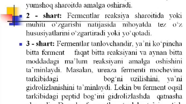Fermentlarni bo'lish va ajratish prinsplari смотреть онлайн
