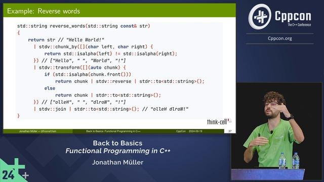 Back to Basics Functional Programming and Monads in C++ - Jonathan Müller - CppCon 2024 смотреть онлайн