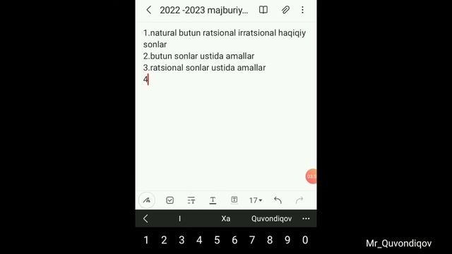 2023-2024 DTM | Majburiy Matematika To'liq Mavzulari