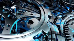 HD футаж вращающиеся шестеренки   HD footage rotating gears