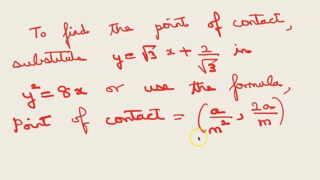 How to find the equation of a tangent to a parabola Class 11 Math смотреть онлайн
