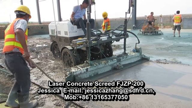 Ride On Laser Concrete Screed FJZP-200 смотреть онлайн