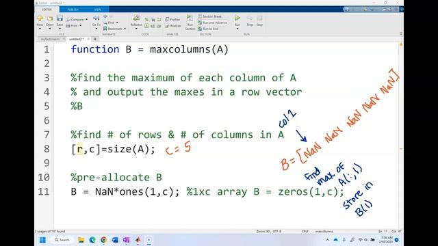 MATLAB - Module 4 - For Loop Example 2