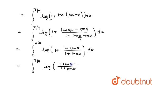 Evaluate: `int_(0)^((pi)/(4))log(1+tantheta)d theta` смотреть онлайн