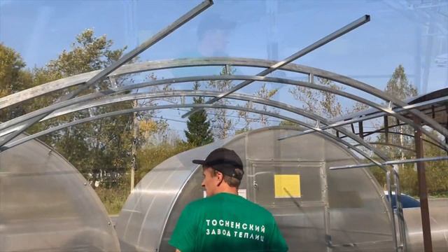 Монтаж прямостенной теплицы «Уютная» / Тосненский завод теплиц смотреть онлайн